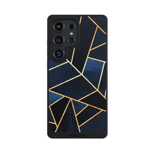 Samsung Galaxy S25 Ultra NIVOpure Navy Stone Gold Print