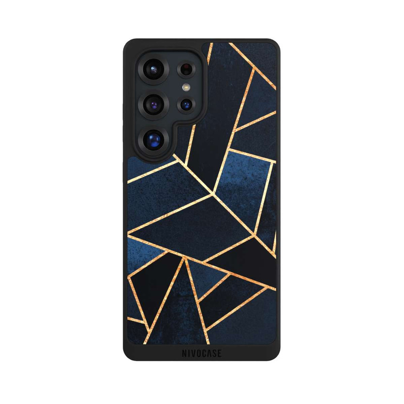 Galaxy S25 Ultra NIVOpure Imprimé Pierre Or Marine