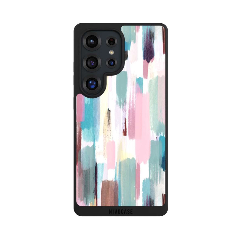 Galaxy S25 Ultra NIVOpure Abstrakte Pinselstriche in Pastelltönen