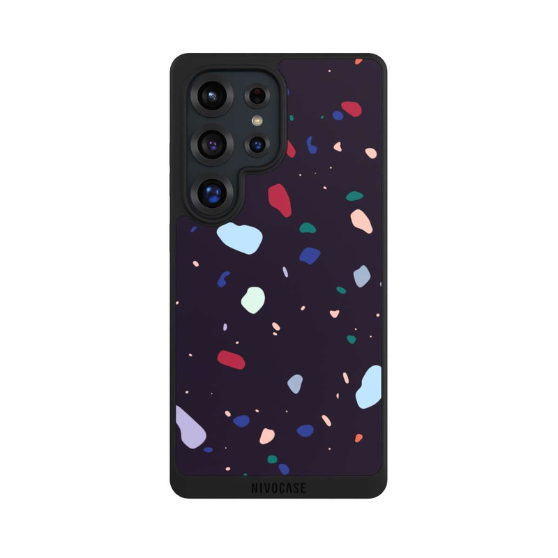 Galaxy S25 Ultra NIVOpure Moderner dunkel abgerundeter Terrazzo
