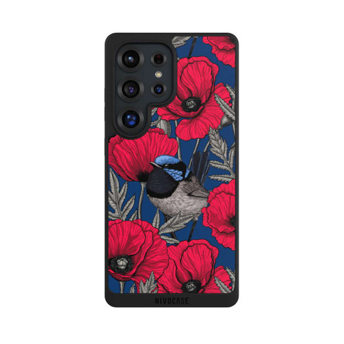 Samsung Galaxy S25 Ultra NIVOpure Fairy-wrens and poppies 2
