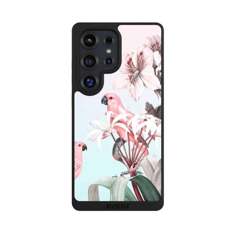 Galaxy S25 Ultra NIVOpure paradiesische Papageien Pastell
