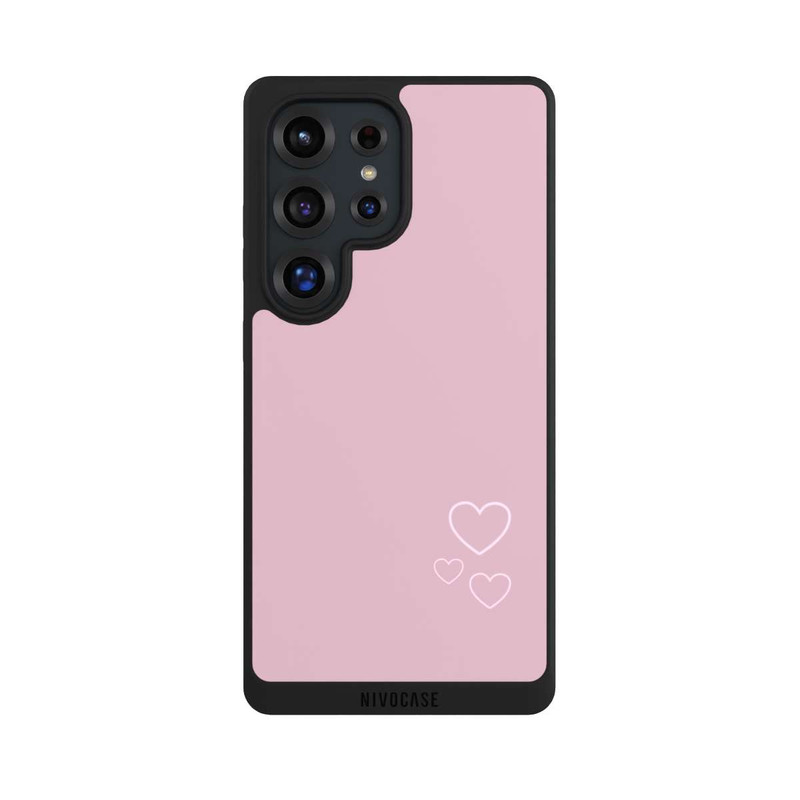 Galaxy S25 Ultra NIVOpure kleine Herzen auf rosa