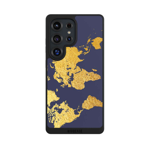 Samsung Galaxy S25 Ultra NIVOpure World Map Gold
