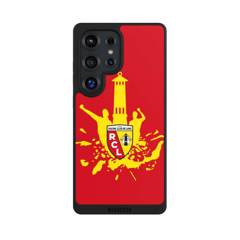 Galaxy S25 Ultra NIVOpure RC Lens Tour jaune sur rouge