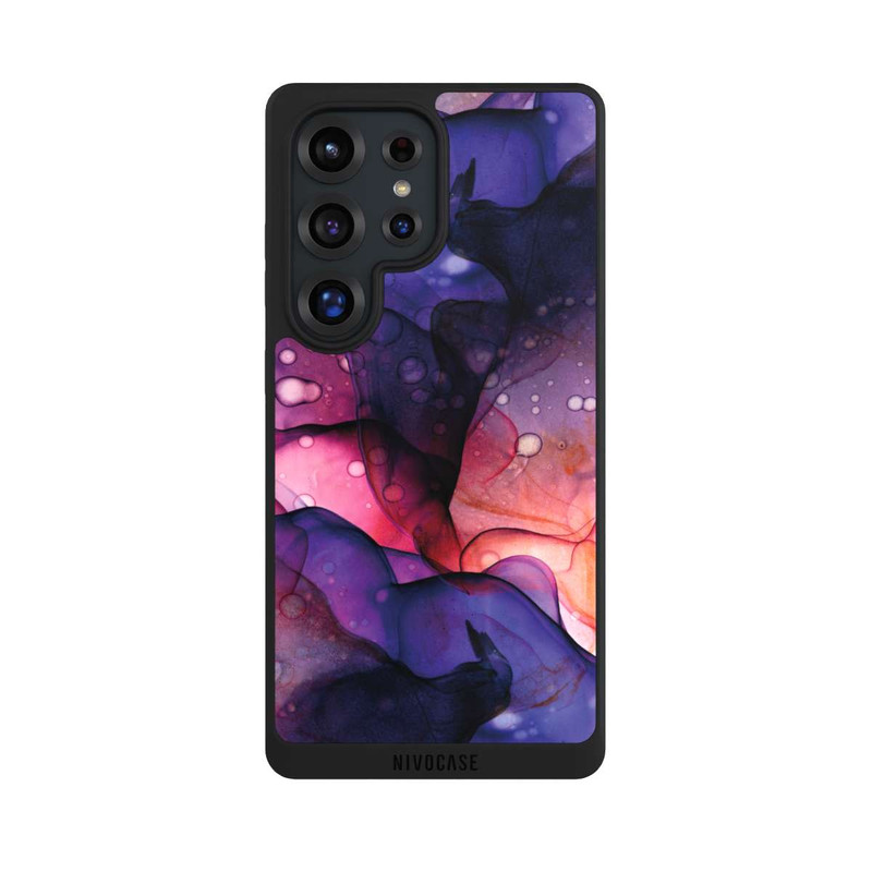 Galaxy S25 Ultra NIVOpure Flüssige Kunst Lila-Pink