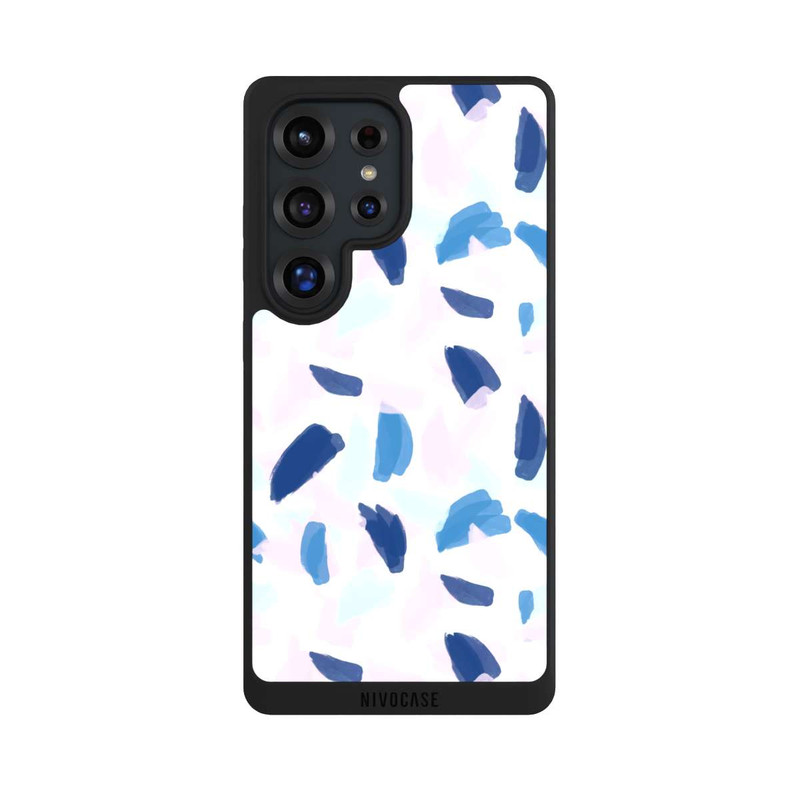 Galaxy S25 Ultra NIVOpure Peinture bleue et rose
