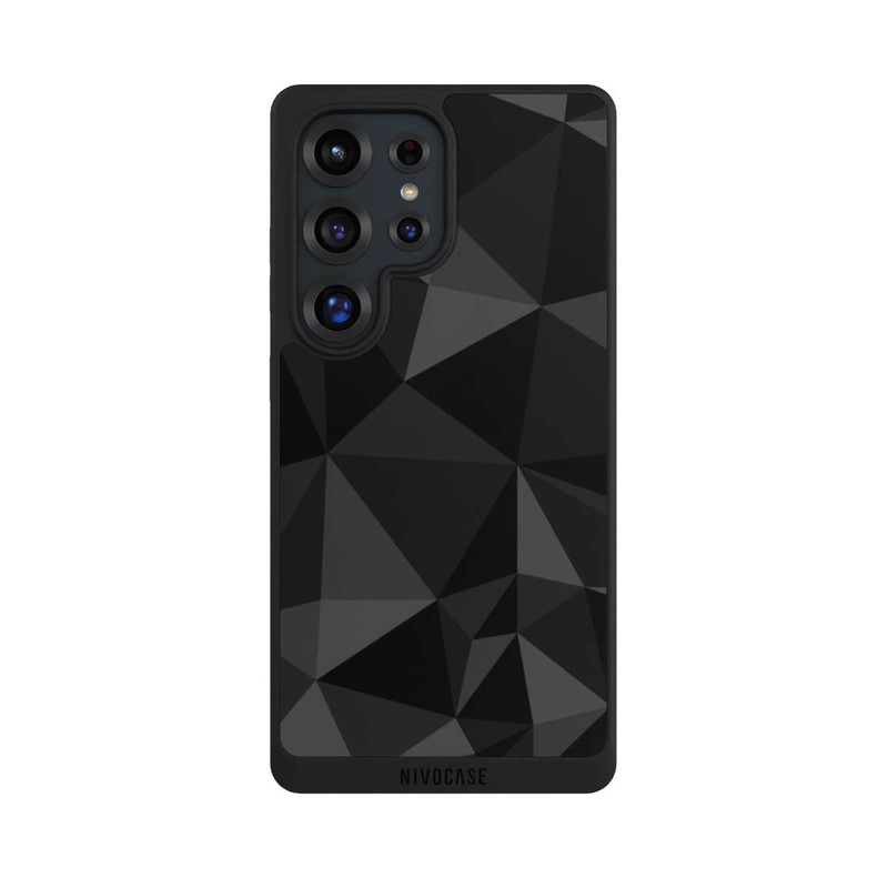 Galaxy S25 Ultra NIVOpure Motif Polygone Noir