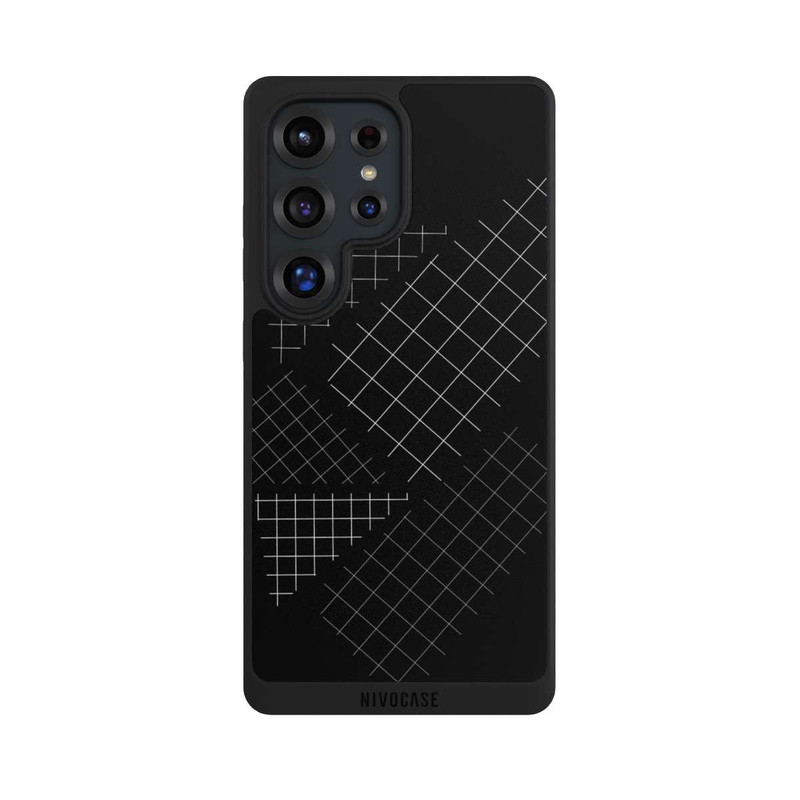 Galaxy S25 Ultra NIVOpure Black White Grid