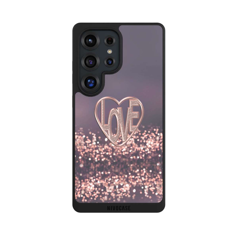 Galaxy S25 Ultra NIVOpure LOVE Rose Pailleté