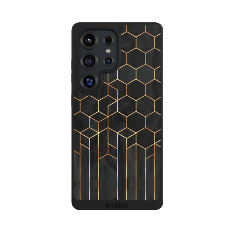 Galaxy S25 Ultra NIVOpure Hexagones noirs