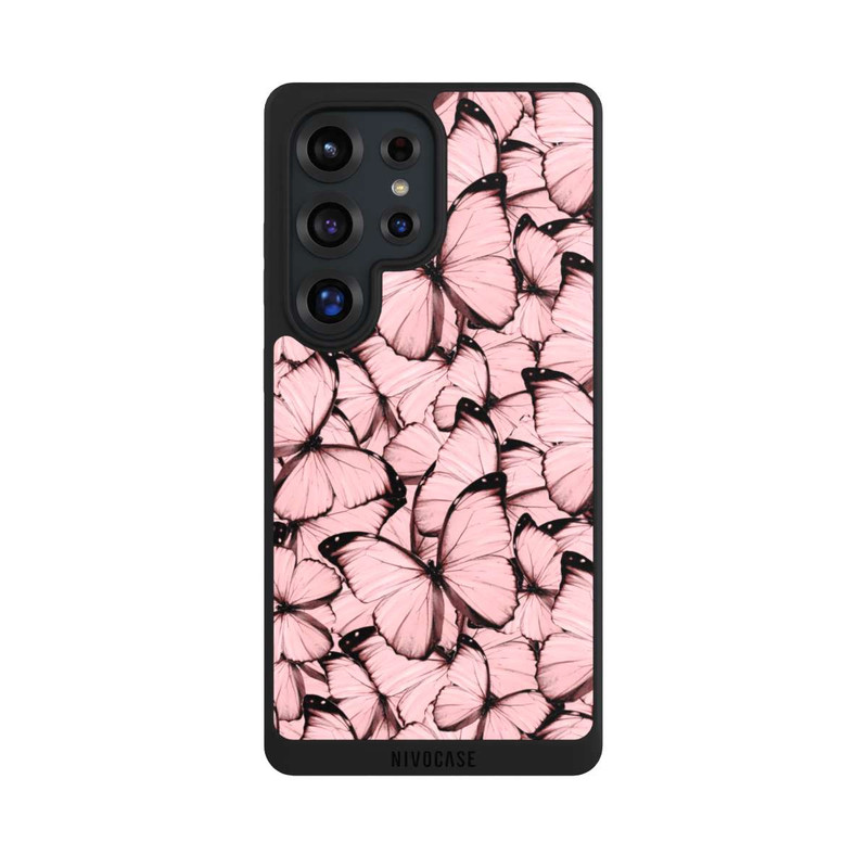 Galaxy S25 Ultra NIVOpure Rosa Schmetterling-Muster