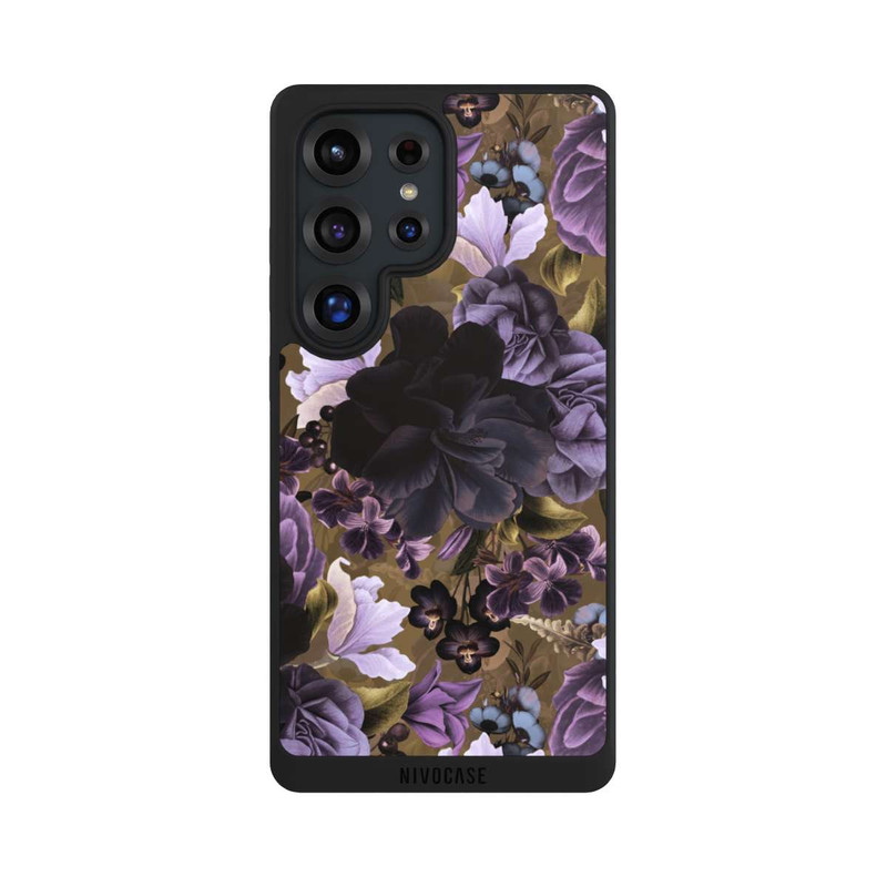 Galaxy S25 Ultra NIVOpure Purple and Gold Vintage Flowers