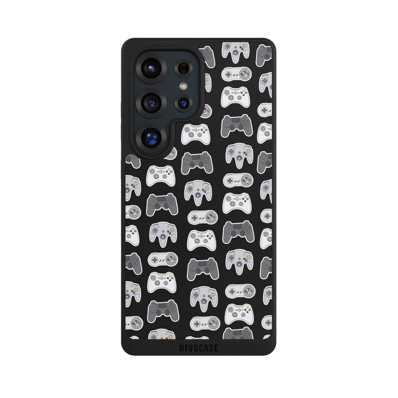 Galaxy S25 Ultra NIVOpure Controller Pattern Black Background