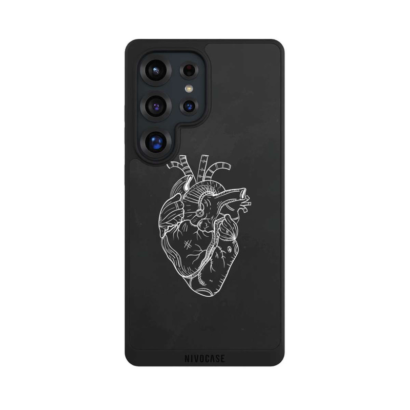 Galaxy S25 Ultra NIVOpure Heart Drawing Black
