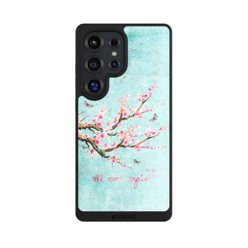 Samsung Galaxy S25 Ultra NIVOpure Kirschblütenbaummuster Blau