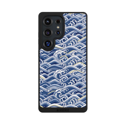 Samsung Galaxy S25 Ultra NIVOpure Vagues bleues kanagawa