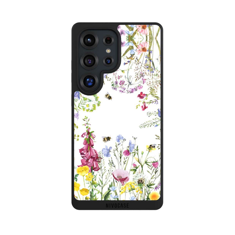 Galaxy S25 Ultra NIVOpure Cadre de fleurs sauvages des prés d'été