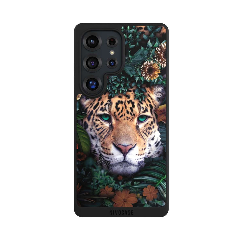 Galaxy S25 Ultra NIVOpure Jaguar dans la jungle verte