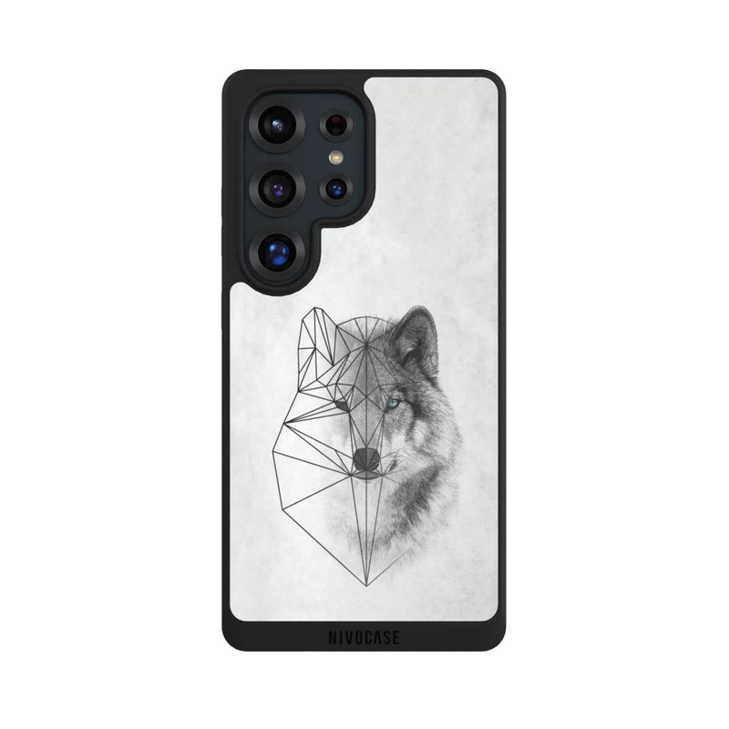 Galaxy S25 Ultra NIVOpure Polygonaler Wolf
