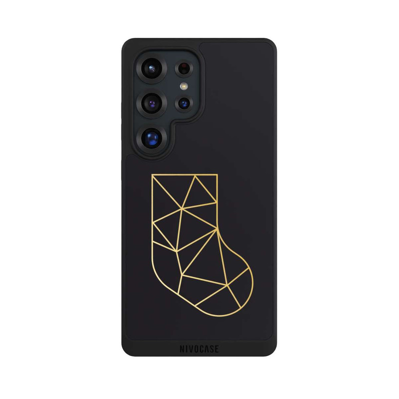 Galaxy S25 Ultra NIVOpure goldene polygonale Socke