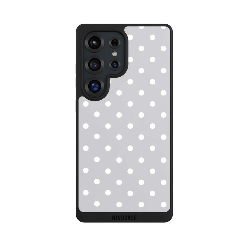 Galaxy S25 Ultra NIVOpure Polka Dots Grau