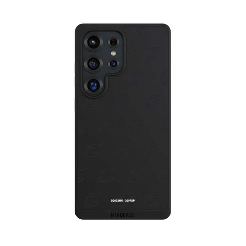 Samsung Galaxy S25 Ultra NIVOpure Schwarzes Konoha-Muster Transparent