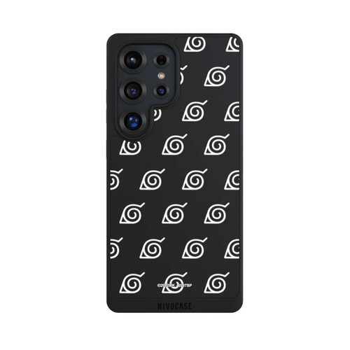 Samsung Galaxy S25 Ultra NIVOpure white Konoha-Pattern Transparent