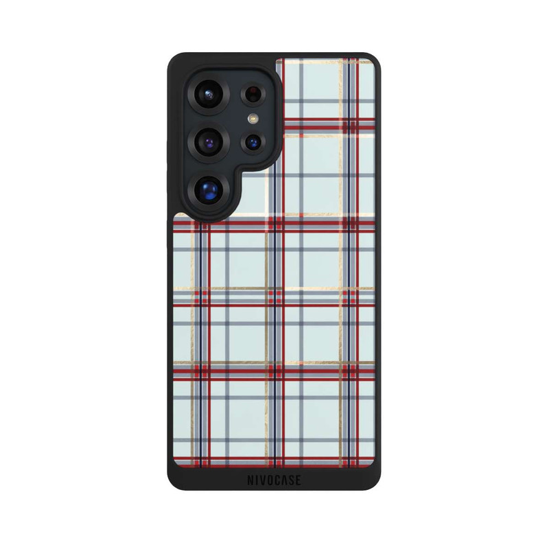 Galaxy S25 Ultra NIVOpure Tartan Blau