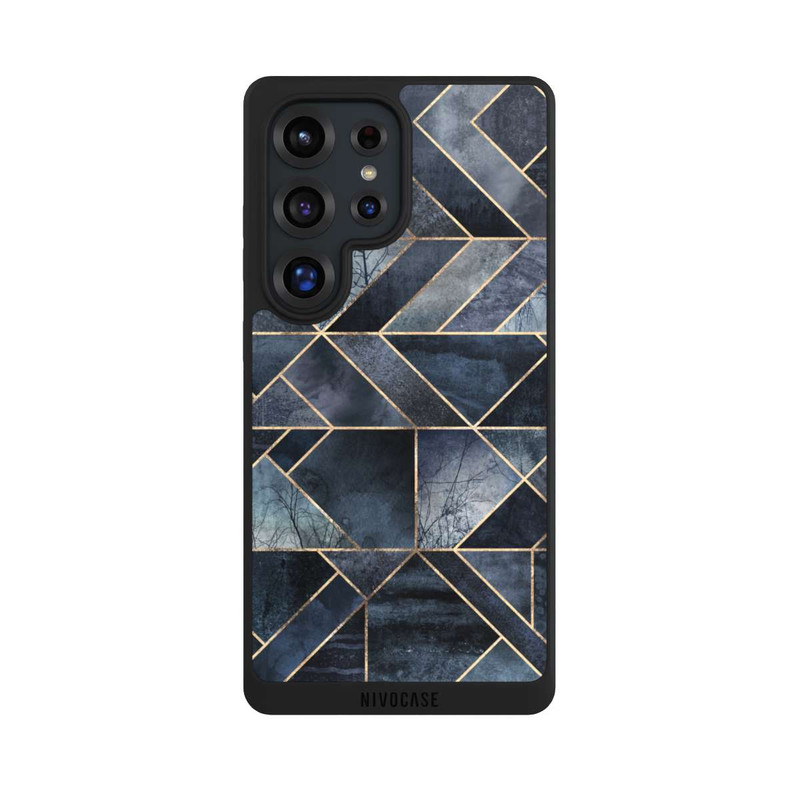 Galaxy S25 Ultra NIVOpure Nature Abstraite Bleu Foncé