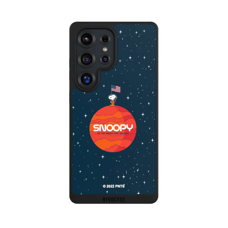 Galaxy S25 Ultra NIVOpure Snoopy Voyageur de l'espace Orange