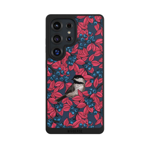 Samsung Galaxy S25 Ultra NIVOpure Blueberries And Birds On Navy