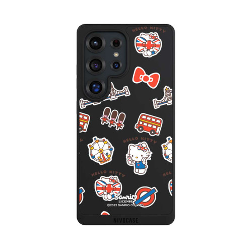 Samsung Galaxy S25 Ultra NIVOpure Hello Kitty Londoner Abzeichen Transparent