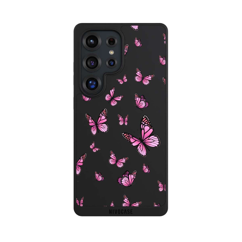 Galaxy S25 Ultra NIVOpure Papillons roses sans Fond