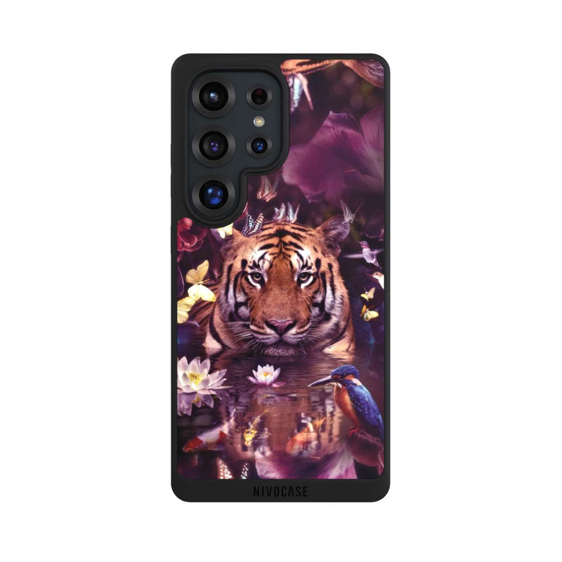 Galaxy S25 Ultra NIVOpure Tiger Blumenrahmen