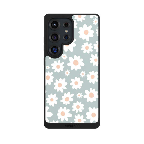 Samsung Galaxy S25 Ultra NIVOpure Daisy Flower Seamless Pattern Green