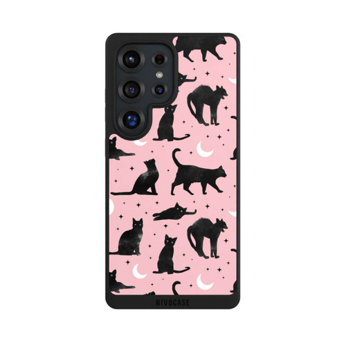 Samsung Galaxy S25 Ultra NIVOpure Cats And Moon On Pink