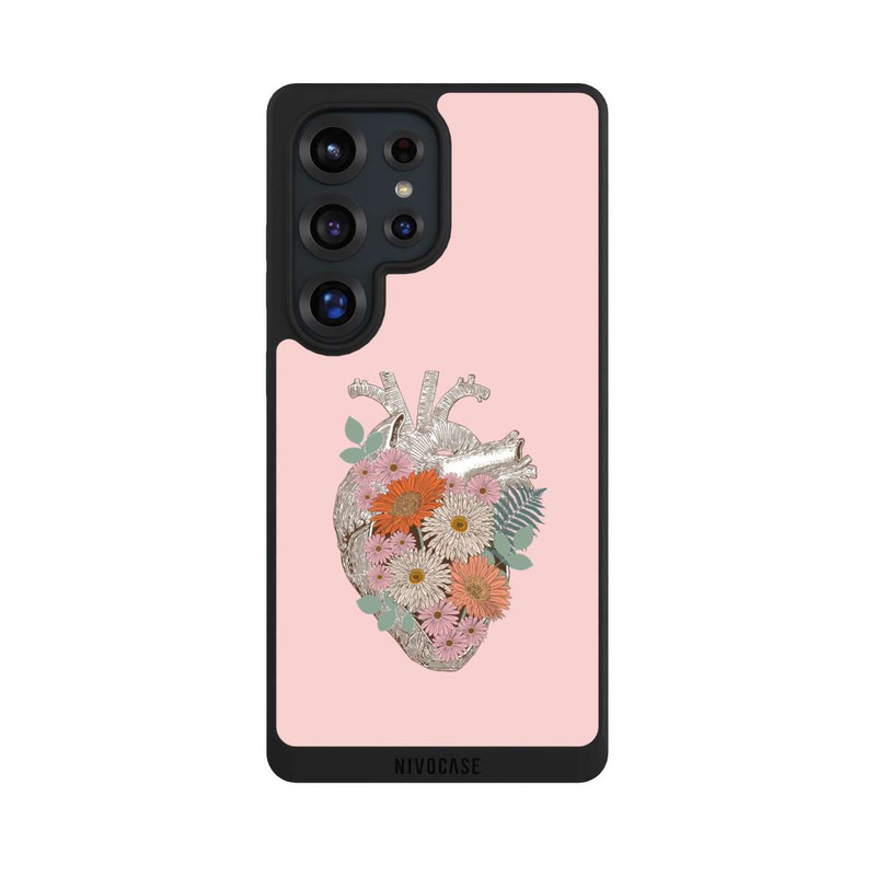 Galaxy S25 Ultra NIVOpure Florales Vintage-Herz