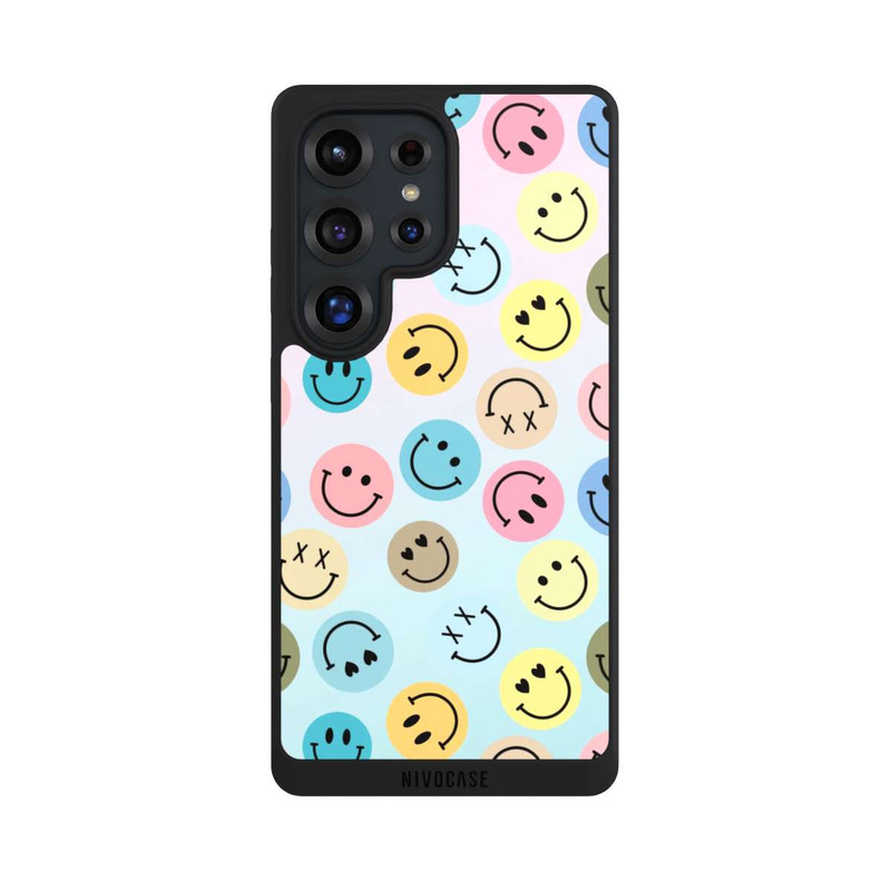 Galaxy S25 Ultra NIVOpure Smiles Emotes Pattern Colorful