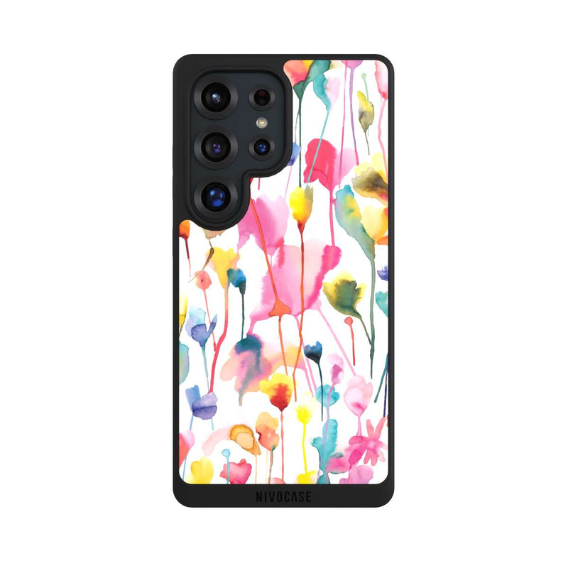 Galaxy S25 Ultra NIVOpure Aquarell Wildblumen bunt