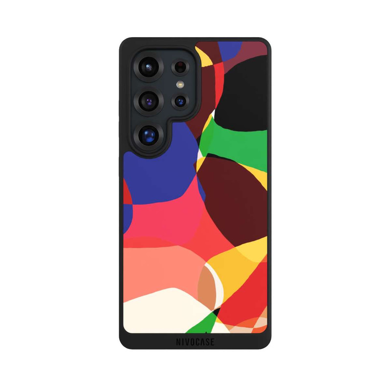 Galaxy S25 Ultra NIVOpure Colorful Retro Shapes Background