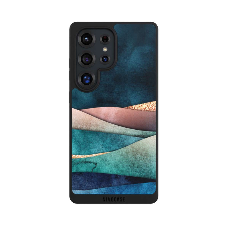 Galaxy S25 Ultra NIVOpure Vagues bleu-or