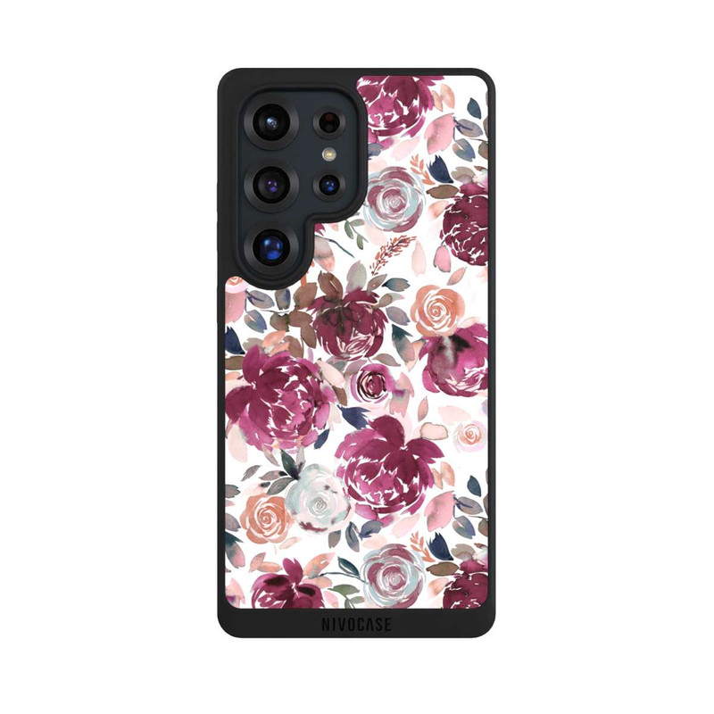 Galaxy S25 Ultra NIVOpure Pivoines et roses d'automne Rose