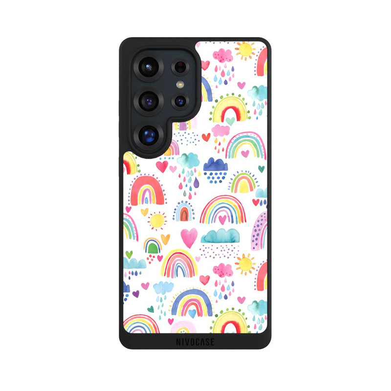 Galaxy S25 Ultra NIVOpure Lovely Rainbows Multi Rouge