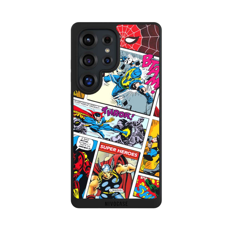 Galaxy S25 Ultra NIVOpure Marvel Retro Comic Blue