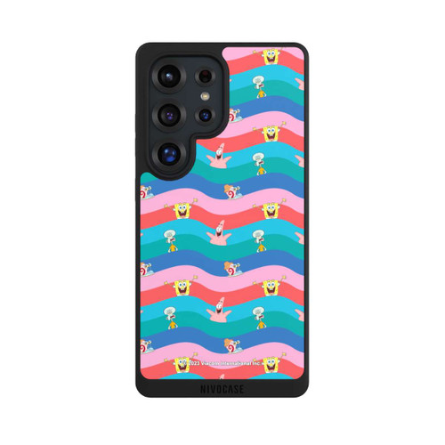 Samsung Galaxy S25 Ultra NIVOpure Spongebob Friends Colorful Waves