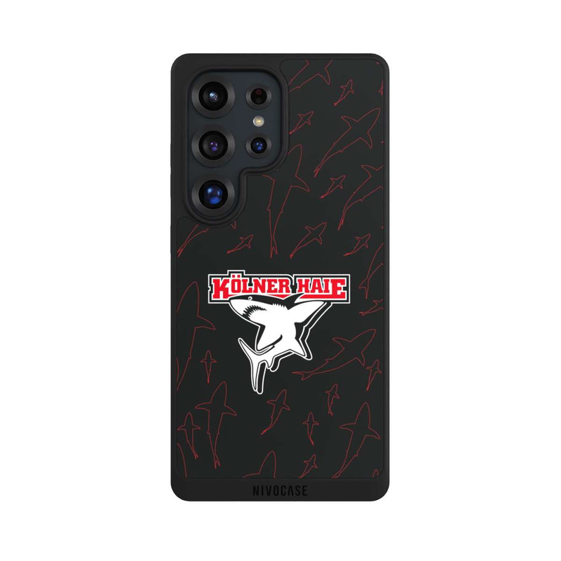 Galaxy S25 Ultra NIVOpure Haie Muster Rot