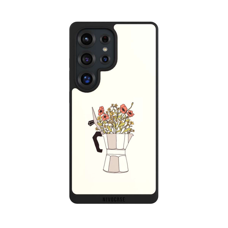 Galaxy S25 Ultra NIVOpure Moka Blumen