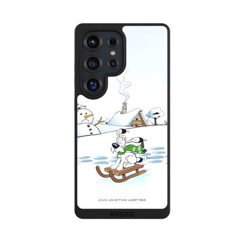 Samsung Galaxy S25 Ultra NIVOpure Idéfix fait du traîneau