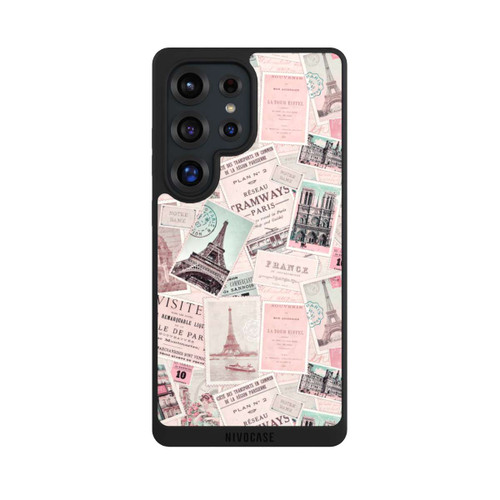 Samsung Galaxy S25 Ultra NIVOpure Vintage Paris Postcards Pattern